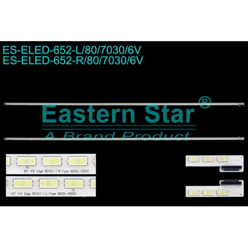 ES-ELED-652, PHILIPS, 60PFL6008K/12 LED BAR, 6922L-0035A, LC600EUD FE F2, 6917L-0101A, LC600EUD-FEF2, 6900L-0551A, Panasonic TX-L60ET5E, LG 60LM6450, 60LM7200 60LM6450, TV LED BAR