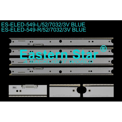 ES-ELED-549, (BEYAZ LEDLİ) SAMSUNG, BN96-34776A, BN96-34777A, UE65JS9000T, TV LED BAR
