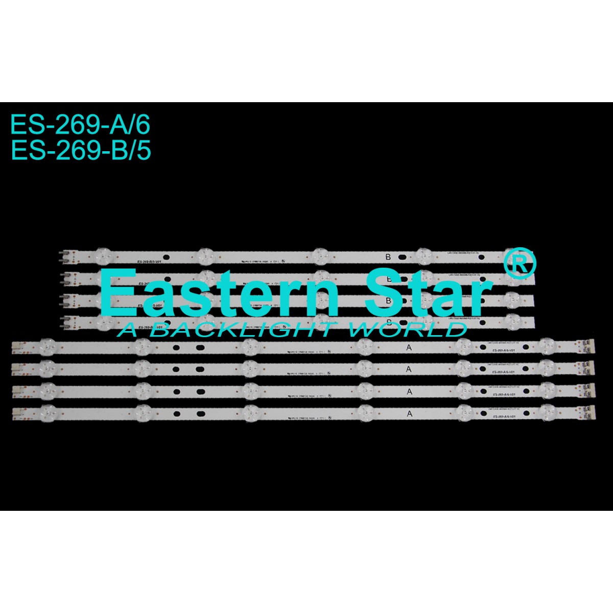 ES-269, SAMSUNG, BN96-28768A, BN96-28769A, UE46EH5000, UE46H5303, UE46H5373, UE46H6273, HG46EA590LS, ED46, ED46D, MD46C, D3GE-460SMB-R1, D3GE-460SMA-R2, 2013SVS46_3228N1, TV LED BAR