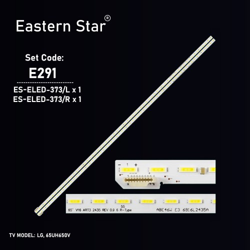 ES-ELED-373, 65UH650V, AGF79081401, 65" ART3 2434 REV 0.9 6 L-TYE  HHP46W N4, 6916L2434A, 65" ART3 2435 REV 0.9 6 R-TYE  HHP46W N4, 6916L2435A, LC650EGE FJ M1, TV LED BAR