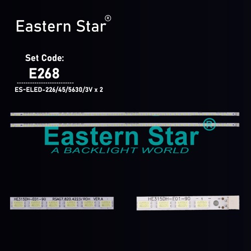 ES-ELED-226, HİSENSE, LED32K15, HE315DH-E01-90 RSAG7.820 4223/ROH VER.A, TV LED BAR