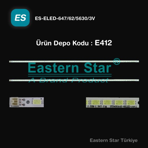 ES-ELED-647, Sony, KDL-40EX520, STS400A42-62LED-rev.1,  LJ64-02825A,  LJ64-02826A, TV LED BAR