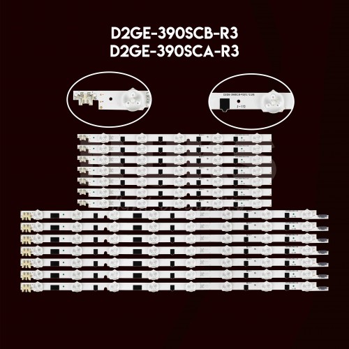 ES-014, SAMSUNG, D2GE-390SCB-R3, D2GE-390SCA-R3, BN96-25303A, BN96-25302A, TV LED BAR