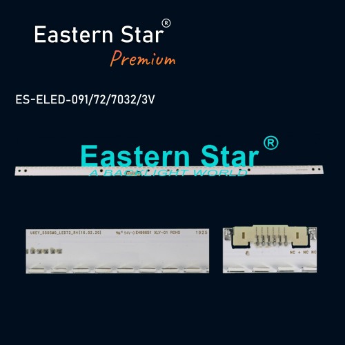 ES-ELED-091, SAMSUNG, V6EY_550_SM0_LED72_R4, CY-KK055BGAV1R, BN96-39508A, BN96-39509A, UE55K6000, UE55K6500, UE55M6000, TV LED BAR