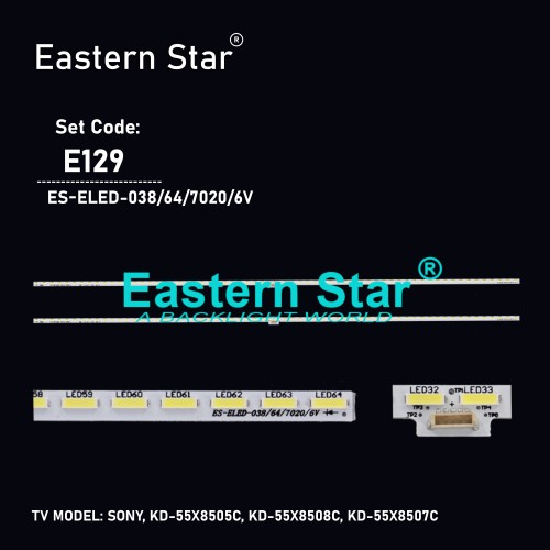 ES-ELED-038, SONY, KD-55X8505C, KD-55X8508C, KD-55X8507C, 75.P3C08G001 YLS_HAN55_7020, SYV5541, TV LED BAR