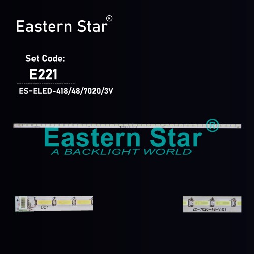 ES-ELED-418, ZC-7020-48-V0.1 - 40,8CM 48 LED, SN032LD12AT036-V1M, AX032LD12AT036-V1M, TV LED BAR BACKLIGHT, ODT-C-320, ZC-7020, TV LED BAR