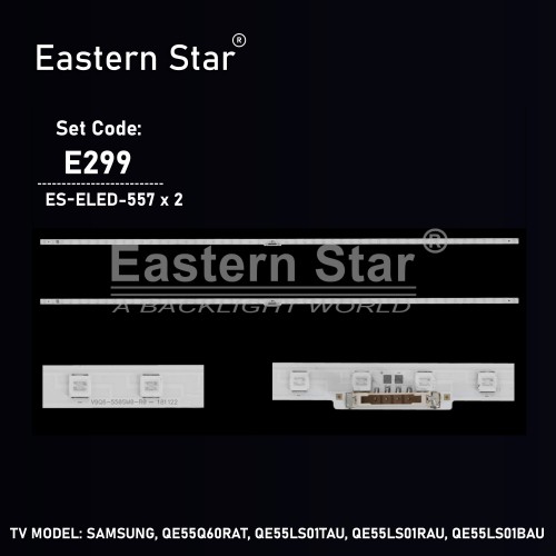 ES-ELED-557, SAMSUNG, QE55Q60RAT, QE55LS01TAU, QE55LS01RAU, QE55LS01BAU, V9Q6-550SM0-R0, 19Y_Q60_STO550AZ8, TV LED BAR, (MAVİ)