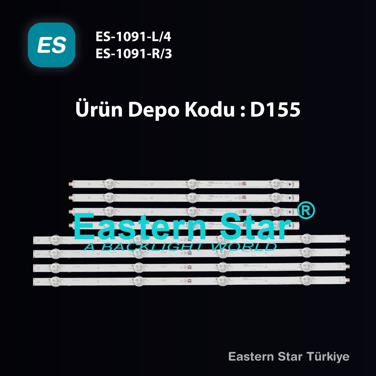 ES-1091, ARÇELİK_43_CRYSTAL, ZCT606, ZXZ65600-AA, TV LED BAR