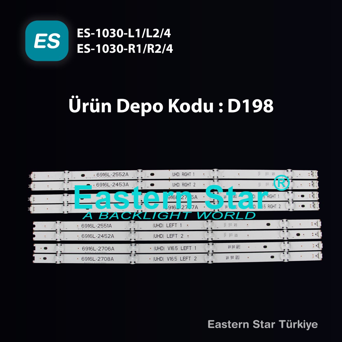 ES-1030, 49UH650V, 49LH590V, 49UH610V, 49” V16.5 ART3, 49” V16 ART3, 49” LGD ODM TV LED BAR
