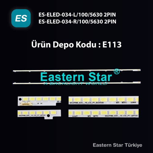 ES-ELED-034, SAMSUNG, BN96-16609B, BN96-16610B, UE55D6000, JVG4-550SMA-R1, JVG4-550SMB-R1, 2011SVS55-FHD-5K6K, TV LED BAR