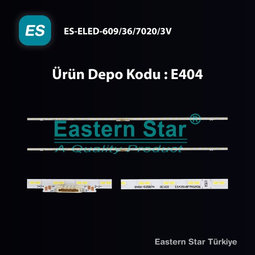 ES-ELED-609, Samsung, UE43DU8500U, UE43DU8000U, HG43AU800EE, HG43AU800EU, HG43BU800EU, S43BM700UP, S43BM700UU, UE43BU8000U, UE43BU8500U UE43CU8000U, UE43CU8500U, UE43AU8000, BN96-54553A, BN96-52587A, TV LED BAR