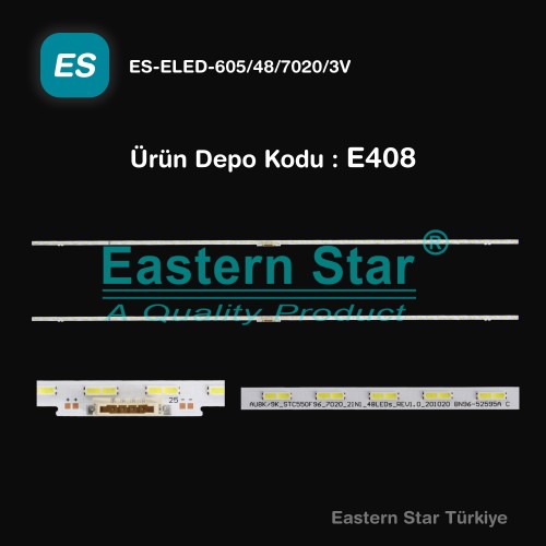 ES-ELED-605, HG55AU800EU, HG55AU800EE, HG55AU800EU, HG55BU800EU, QM55C, UE55AU8000U, UE55AU9000U, UE55BU8000U, UE55BU8100U, UE55BU8500U, UE55CU8000U, UE55CU8100U, UE55CU8500U, AU8K/9K_STC550F96_7020_2IN1_48LEDs_REV1.0_201020, BN96-52595A, TV LED BAR