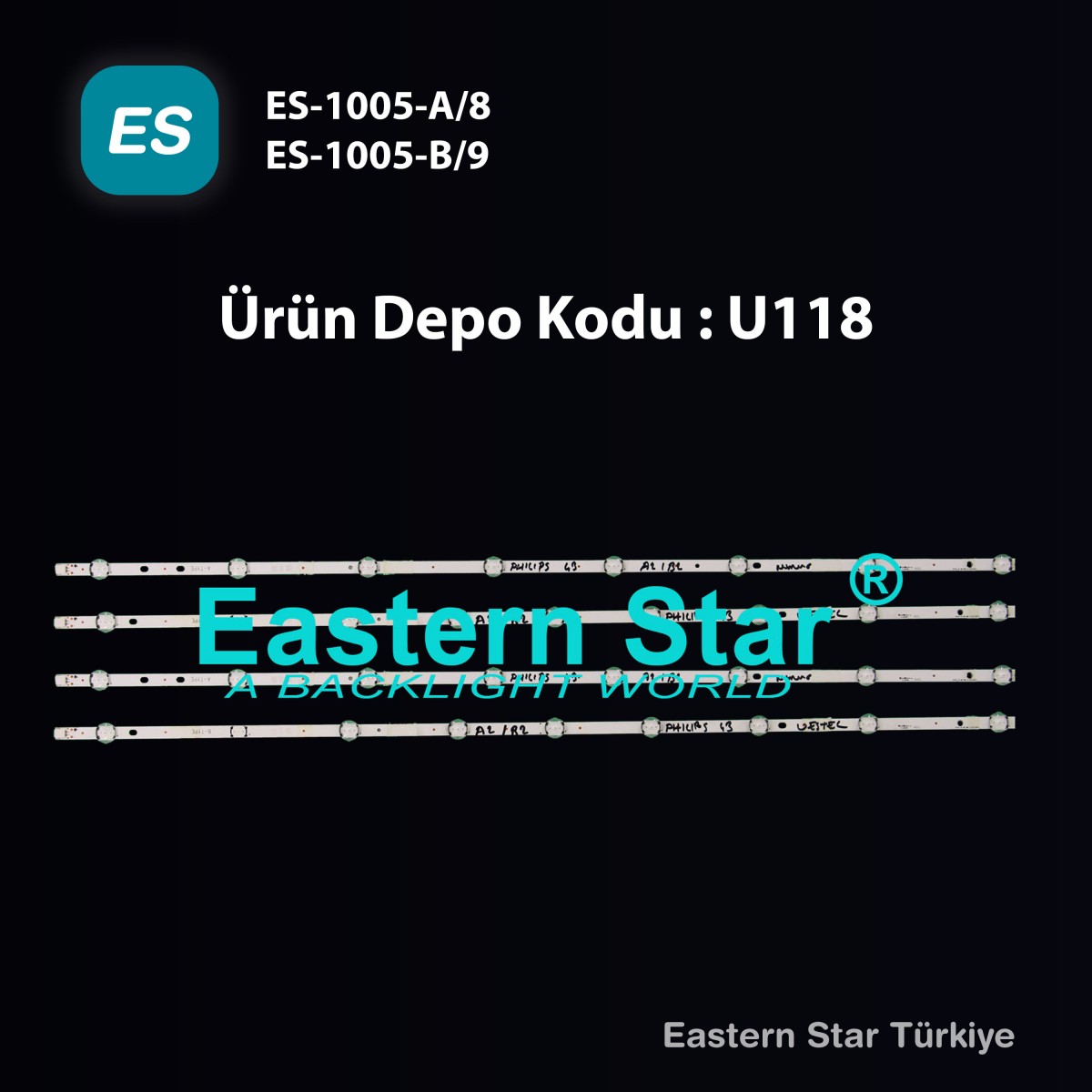 ES-1005, VESTEL 43'' DRT UHD, 17DLB43VER3, SVV430A57, VESTEL GRUBU 43'', TV LED BAR