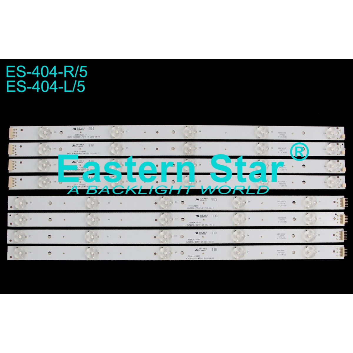 ES-404, Jameson JS-42100, KJ42D10L-ZC14F-01, KJ42D10R-ZC14F-01, TV LED BAR
