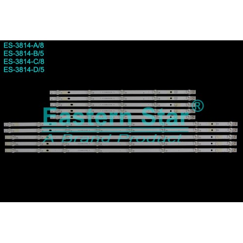 ES-3814, VESTEL 65Q9900 TV LED BAR, REGAL 65R854UQ TV LED BAR, RF-CF650001AE30-0801, RF-CF650001CE30-0801, RF-CF650001DE30-0501, RF-CF650001BE30-0501