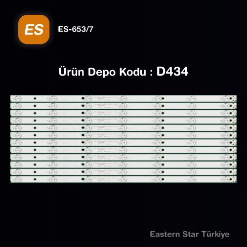 ES-653, PROFİLO 65PA500T, 65PA505T, 65PA505E, SKYTECH ST-6550US, TV LED BAR BACKLIGHT, CX65D07-ZC22AG-04 7S1P, 303CX650038 - 150-155/5.8-6.0, SN065LDUCV6488H-Y-2H TV LED BAR, AXEN AX65LEDE88/0227 TV LED BAR, SANYO LE165S1UHD TV LED BAR