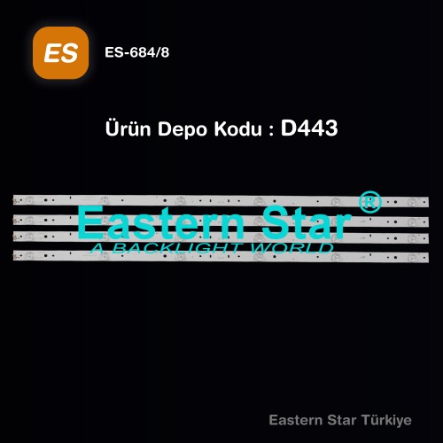 ES-684, SN039LD2100E, RF-AB390E32-0801S-04 A1, TV LED BAR