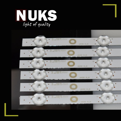 PHILIPS, LB4310C V0_00, 43PUS7304/12, 43PUS7354/12, 43PUS7805/12, TPT430H3-QUBH10.K, TPT430U3-QVN03.U, TPT430B5-GT013.H, TV LED BAR