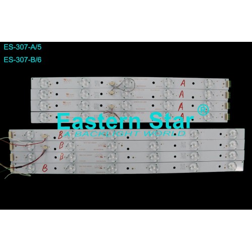 ES-307, SANYO, LE100S14FM, NORDMENDE LE100N9FM TV LED BAR, HK39D11-ZC14-02, 05, 06, 03, 303HK390032, LED39D11-ZC14-01, LED39D11-ZC14-02 TV LED BAR