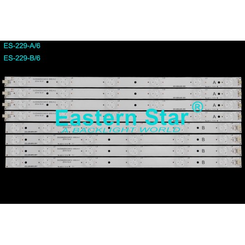 ES-229, AWOX 40102, DLED40ZDCC4X12 0002.A-1, DLED40ZDCC4X12 0002.A-2, Uyumlu TV LED BAR