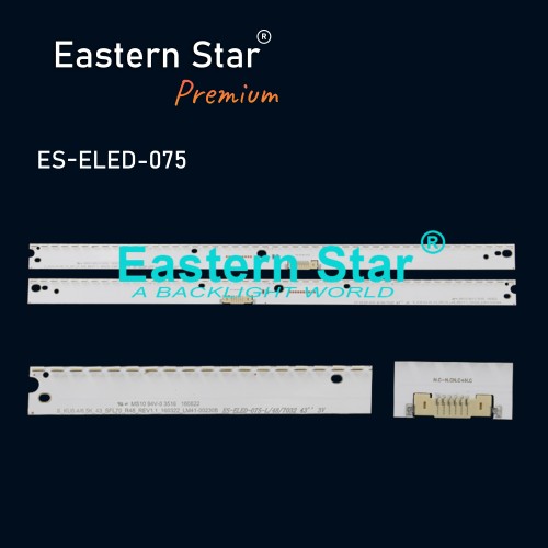 ES-ELED-075, SAMSUNG, SAMSUNG V6ER_430SMA_LED48, BN96-39676A, BN96-39677A, BN96-39678A, BN96-39679A, S_KU6.4/6.5K_43_SFL70_L48_REV1.1_160322_LM41-00230A  S_KU6.4/6.5K_43_SFL70_L48_REV1.1_160322_LM41-00230B, TV LED BAR