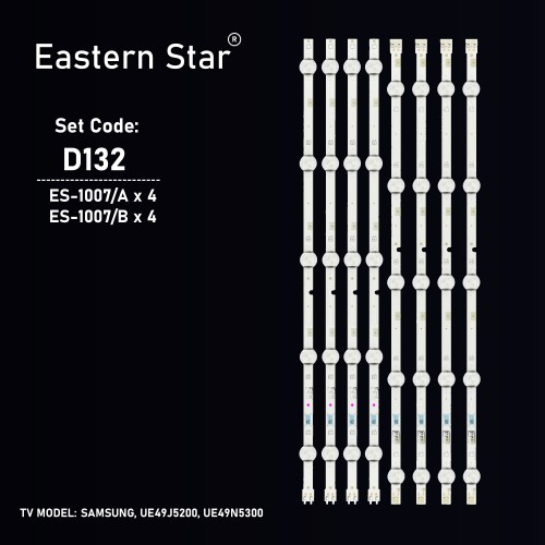 ES-1007, SAMSUNG, BN96-37774A, BN96-37775A, UE49J5200, UE49N5300, LH49DBJPLGC, TV LED BAR