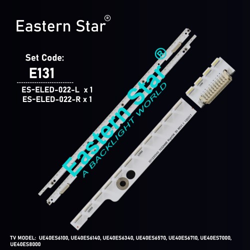 ES-ELED-022, SAMSUNG, BN96-21711A, BN96-21712A, UE40ES6100, UE40ES6140, UE40ES6340, UE40ES6570, UE40ES6710, UE40ES7000, UE40ES8000, TV LED BAR