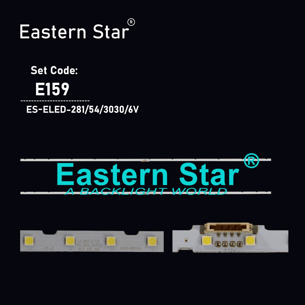 ES-ELED-281, SAMSUNG, BN96-45635A, BN61-15486A, BN61-15570A, HG65EJ690UB, QM65N, WM65R, UE65NU7100U, UE65RU7105U, UE65NU7400U, UE65NU7500U, UE65RU7090U, UE65RU7100U, UE65RU7300U, UE65RU7400U, UE65RU7440U, TV LED BAR