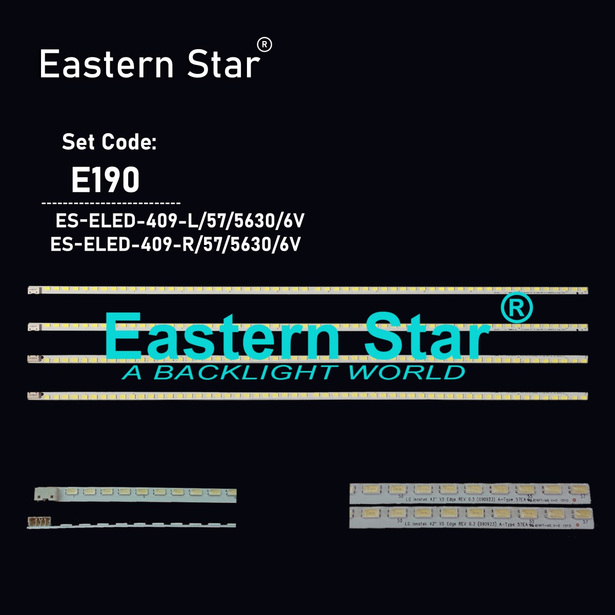 ES-ELED-409, LG, 42LX6500, 42LE4500, 42PFL7655H/12, 42PFL7695H/12, LC420EUS-SCA1, LC420EUS-SCA2, LC420EUH-SCA1, LC420EUG-SCA1, LC420EUF SCA1, TV LED BAR
