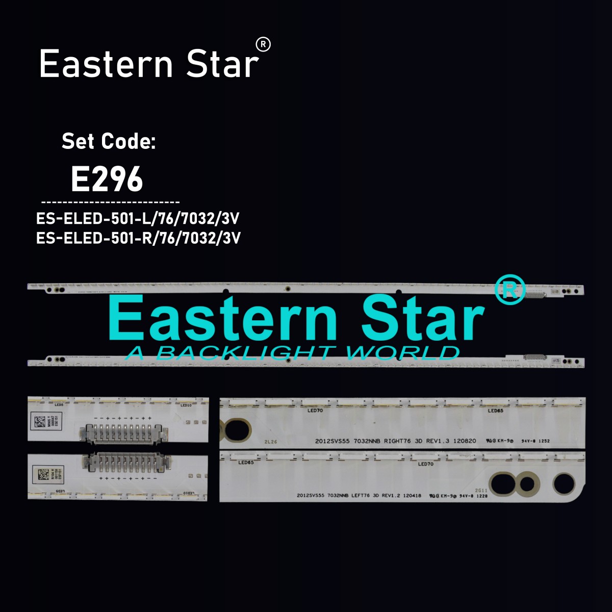 ES-ELED-501, SAMSUNG, BN96-21814A, BN96-21813A, UE55ES6100W, UE55ES6140W, UE55ES6340S, UE55ES6570S, UE55ES6800S, TV LED BAR