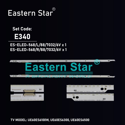 ES-ELED-568, SAMSUNG, UE60ES6100W, UE60ES6300, UE60ES6500, UE60ES6100 TV LED BAR, SAMSUNG 2012SVS60_7032NNB_3D, BN96-21715A, BN96-21716A, 21715A, 21716A, TV LED BAR