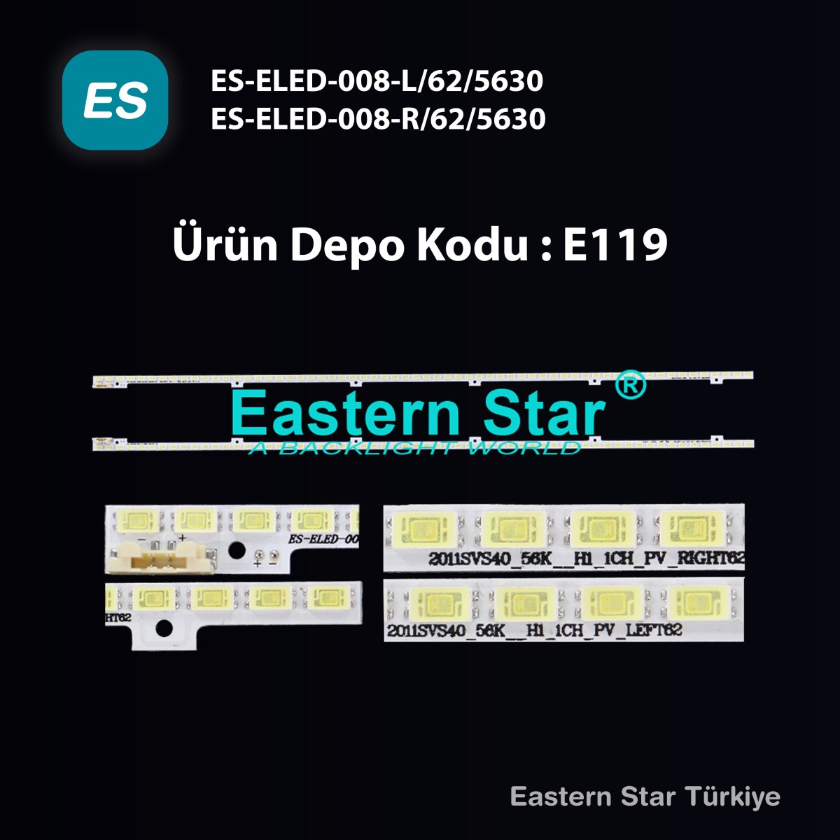 ES-ELED-008, SAMSUNG, BN96-16605A, BN96-16606A, UE40D5000, UE40D5003, UE40D5500, UE40D5800, UE40D6000, TV LED BAR