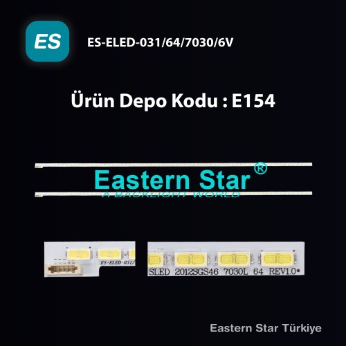 ES-ELED-031, 46PFL5507 46PFL5507H/12 46PFL5537K/12 46PFL5007K  46TL933 46TL968, LJ64-03471A, LJ64-03495A, SLED 2012SGS46 7030L 64 REV1.0, LTA460HW04, 46'', TV LED BAR