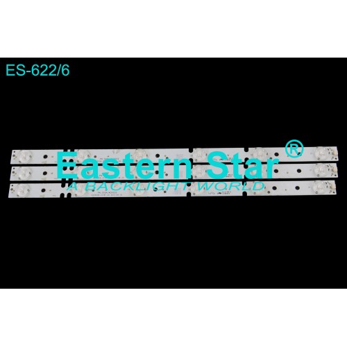 ES-622, KJ40D06-ZC14F-02, 303KJ400032, PHILIPS 40PFL8505,  AWOX AWX40102, 40102, KJ40D06-ZC21F-01, TV LED BAR