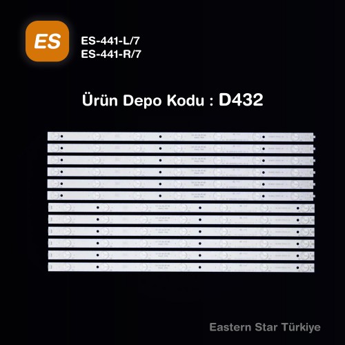 ES-441, SABA 55CHN6464, RF-AD550E32-0701R-02 A1,  RF-AD55E32-0701L-02 A1, TV LED BAR