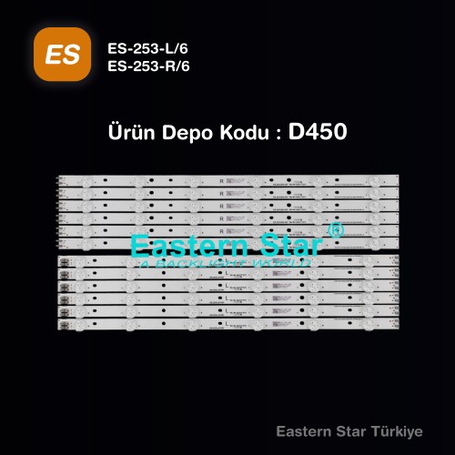 ES-253, SAMSUNG, BN96-24147A, BN96-24148A, D1GE-460SCA-R4, D1GE-460SCB-R4, 46-3535LED-72EA, UE46EH5450, UE46EH5300, UE46EH5000, MD46C, MD46B, ED46C, HG46EA590LS, TV LED BAR
