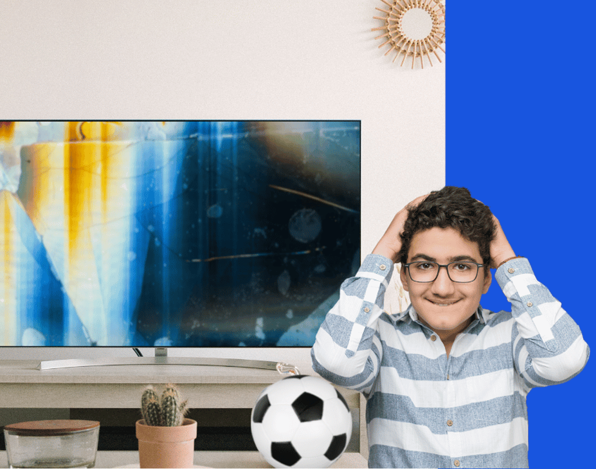 Kırık Ekranlı Televizyon